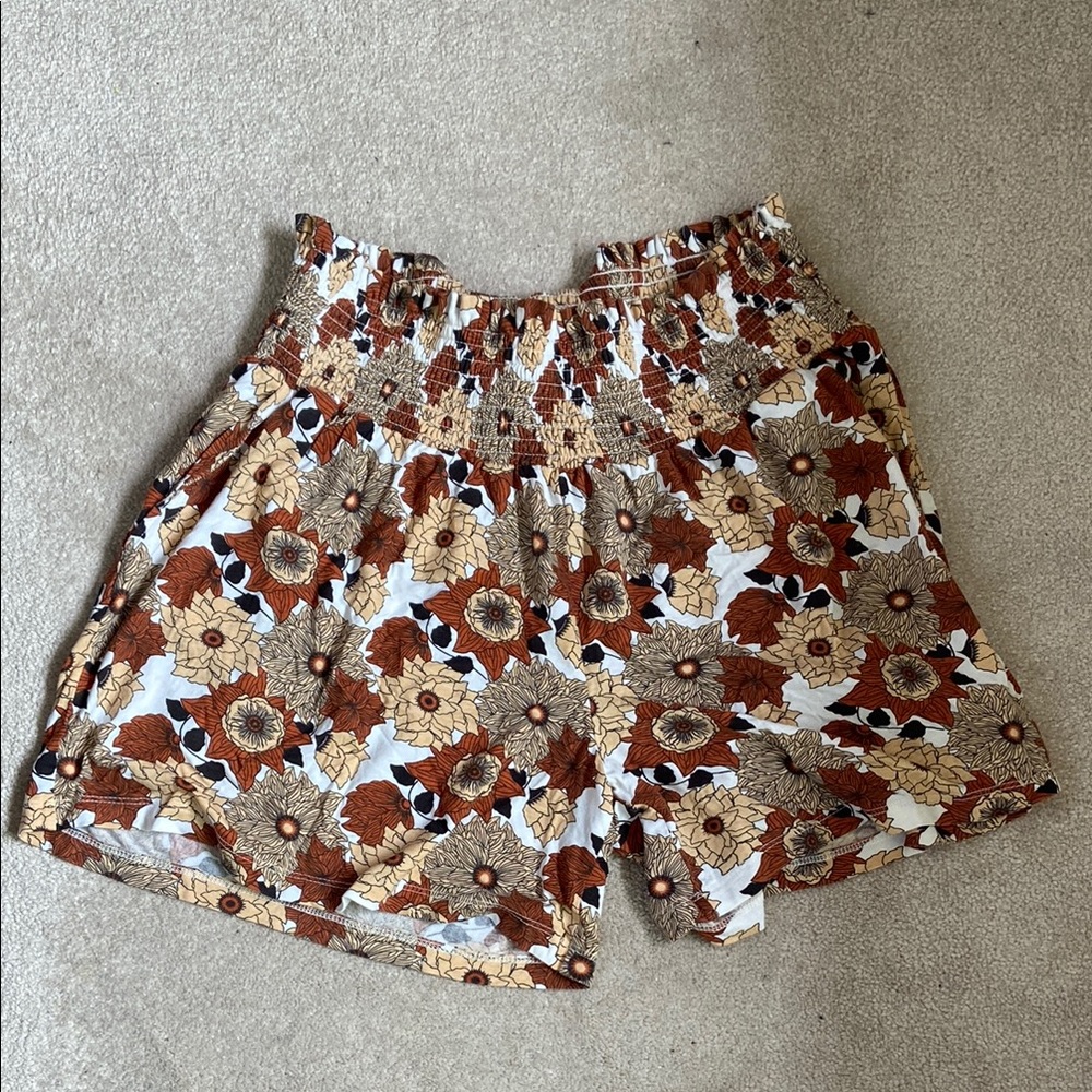 Kate Quinn High Waist Brown Tan Shorts